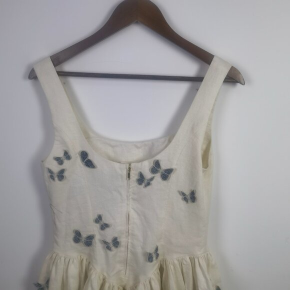 Agua by Agua Bendita Pluma Lymanopoda Mini Dress Embroidered - Picture 7 of 12